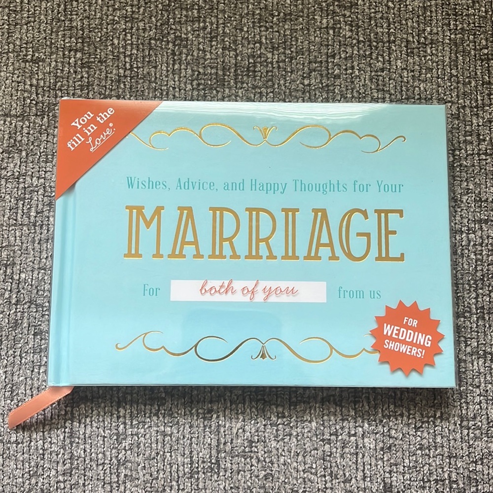Fill in the Blanks Book Advice, Wishes, Thoughts for Marriage